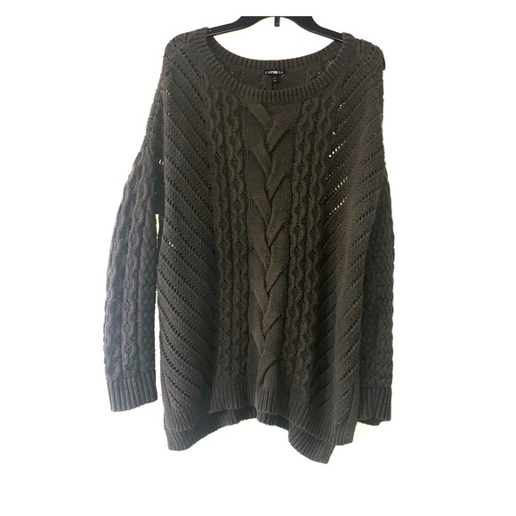 Express Tops - Army Green Sweater Top